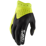 Gants 100% itrack 2 noir/jaune fluo | Oxmoto