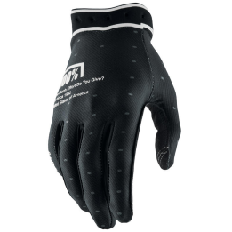Gants 100% ridefit 2 noir | Oxmoto
