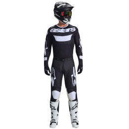 Tenue Alpinestars Racer AIR Riway noir/blanc | Oxmoto