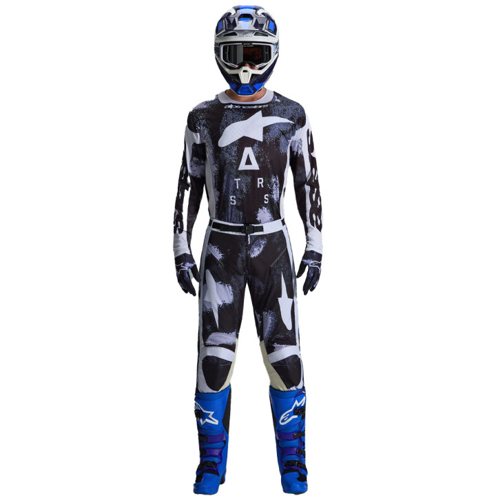 Tenue Alpinestars Racer LAHND noir/blanc camo | Oxmoto