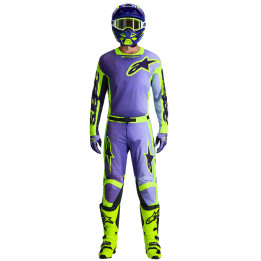 Tenue Alpinestars Racer PORTL violet/jaune | Oxmoto