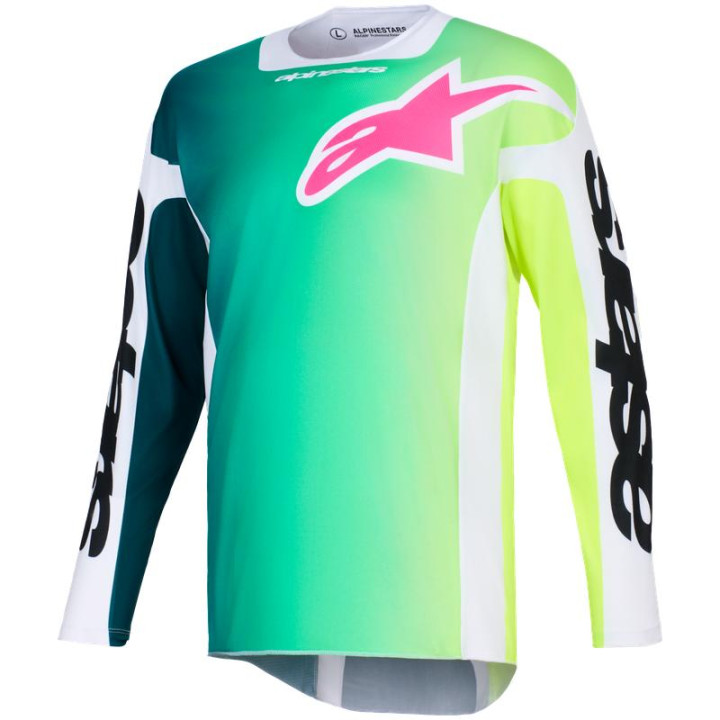 Tenue Alpinestars Racer PORTL vert/blanc/noir | Oxmoto
