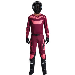 Tenue Alpinestars Racer Riway rouge/corail | Oxmoto