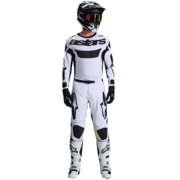 Tenue Alpinestars Racer RIWAY blanc/noir | Oxmoto