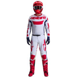 Tenue Alpinestars Racer RIWAY blanc/bleu/rouge | Oxmoto