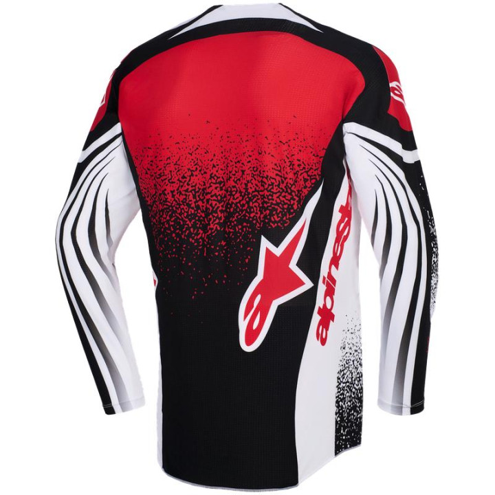 Tenue Alpinestars Techstar NOMUR noir/blanc/rouge | Oxmoto
