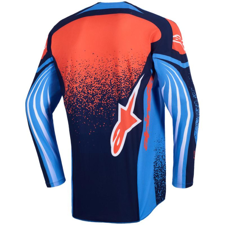 Tenue Alpinestars Techstar NOMUR navy/orange/bleu | Oxmoto