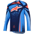 Tenue Alpinestars Techstar NOMUR navy/orange/bleu | Oxmoto