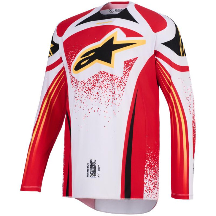 Tenue Alpinestars Techstar NOMUR gris/rouge/noir | Oxmoto