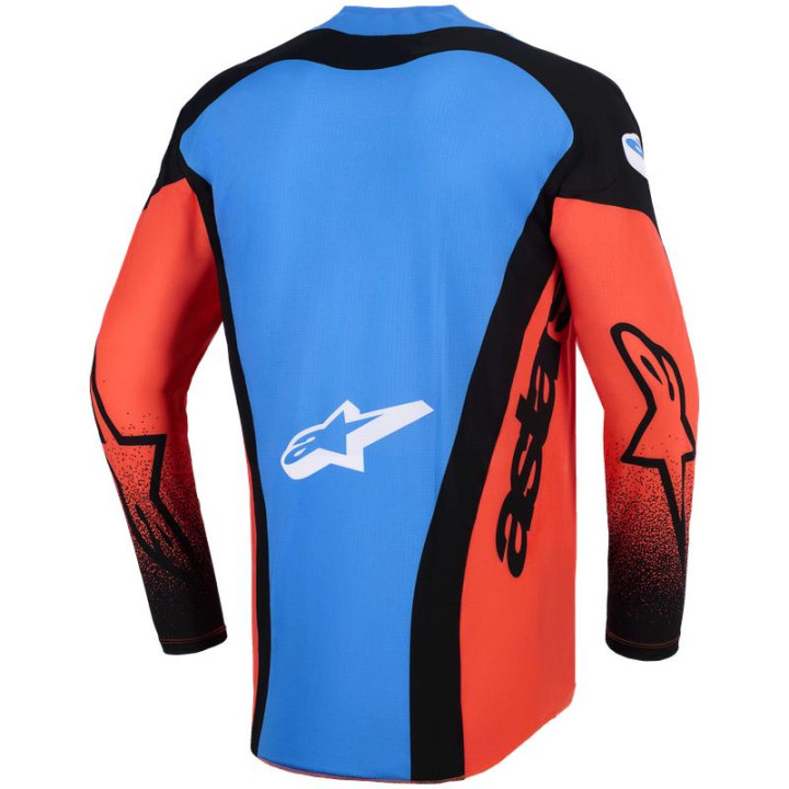 Tenue Alpinestars Techstar KNIF orange/noir/bleu | Oxmoto
