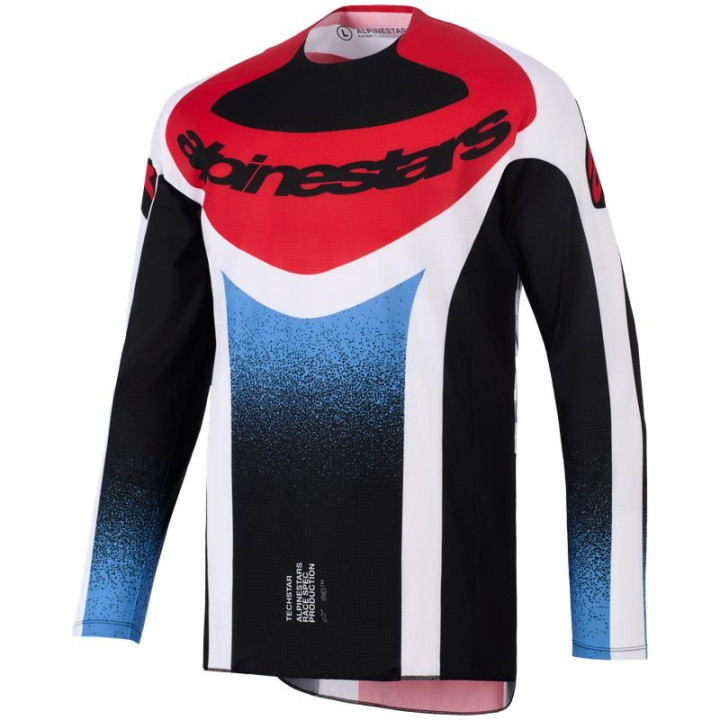 Tenue Alpinestars Techstar KNIF noir/blanc/rouge | Oxmoto