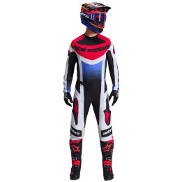 Tenue Alpinestars Techstar KNIF noir/blanc/rouge | Oxmoto