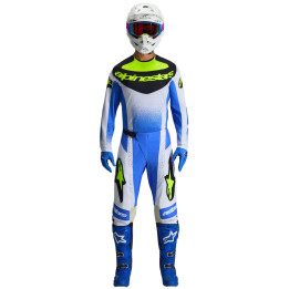 Tenue Alpinestars Techstar KNIF bleu/noir/jaune | Oxmoto