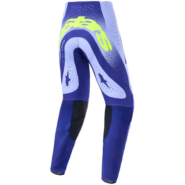 Tenue Alpinestars Supertech SCENZ violet/jaune | Oxmoto