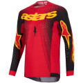 Tenue Alpinestars Supertech SCENZ rouge/noir/jaune | Oxmoto