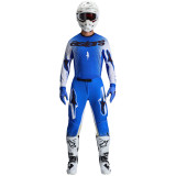 Tenue Alpinestars Supertech SCENZ bleu/blanc | Oxmoto