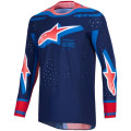 Tenue Alpinestars Supertech VISTA navy/corail | Oxmoto