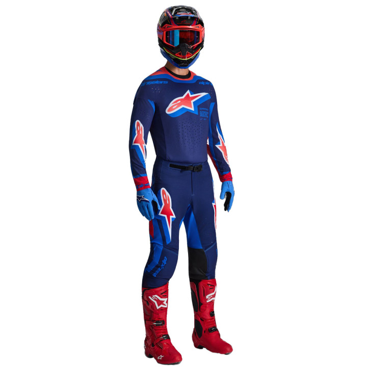 Tenue Alpinestars Supertech VISTA navy/corail | Oxmoto
