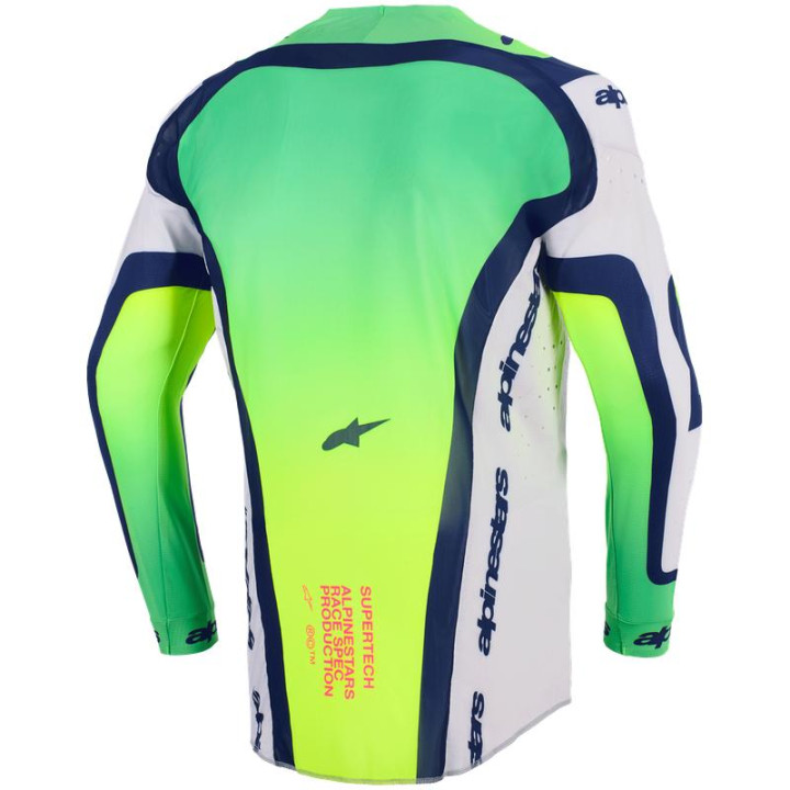 Tenue Alpinestars Supertech VISTA gris/jaune/bleu | Oxmoto