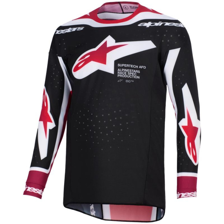 Tenue Alpinestars Supertech AFD Vista noir/rouge/blanc