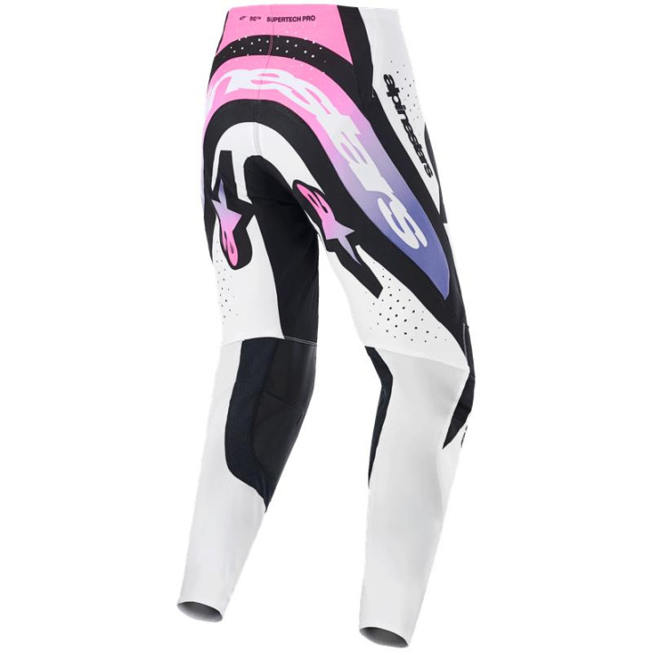 Tenue Alpinestars Supertech AFD Vista blanc/violet | Oxmoto
