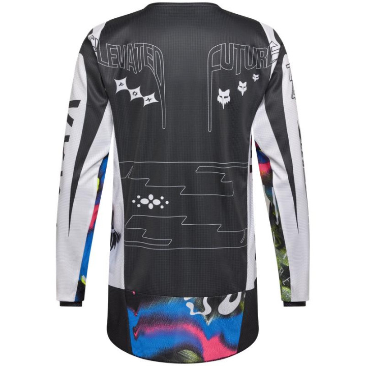 Tenue FOX 180 Image Cosmo blanc/noir | Oxmoto