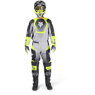Tenue FOX 180 Collect gris/jaune | Oxmoto
