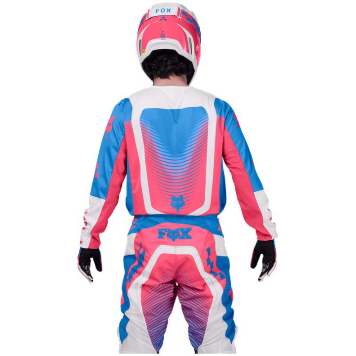 Tenue FOX 180 Collect bleu/rose | Oxmoto