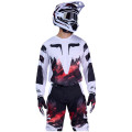 Tenue FOX 180 Kairos blanc/rouge | Oxmoto