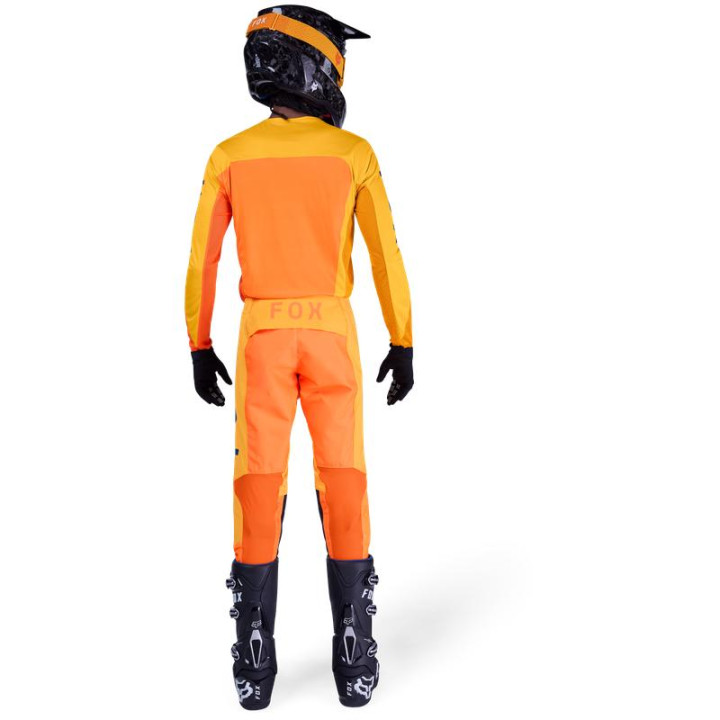 Tenue FOX Flexair Fracture tangerine | Oxmoto