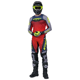 Tenue KENNY Force Beach gris/rouge | Oxmoto