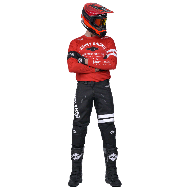 Tenue KENNY Track dirt rouge | Oxmoto