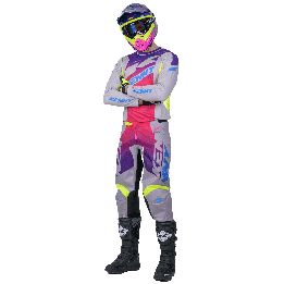 Tenue KENNY Track zoom gris | Oxmoto