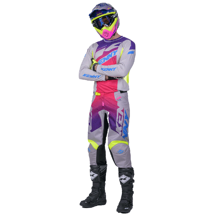 Tenue KENNY Track zoom gris | Oxmoto