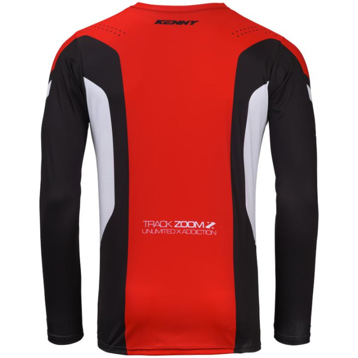 Tenue KENNY Track zoom rouge | Oxmoto