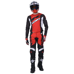 Tenue KENNY Track zoom rouge | Oxmoto