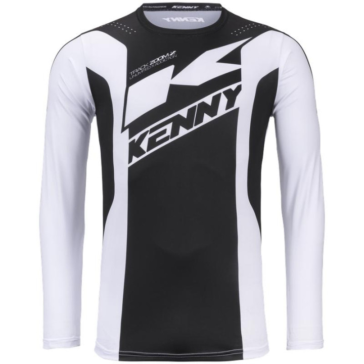 Tenue KENNY Track zoom noir/blanc | Oxmoto