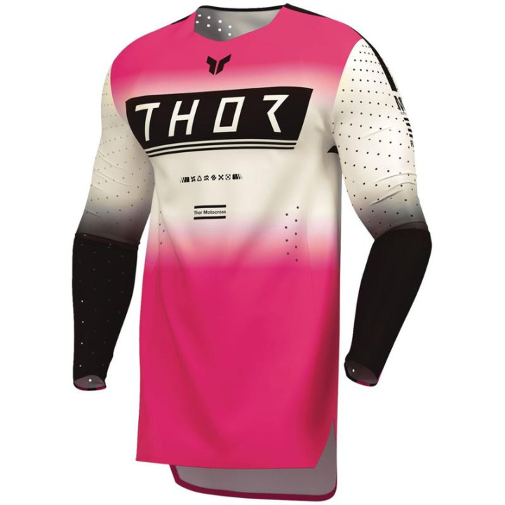 Tenue Thor SPORTMODE Geo rose/noir | Oxmoto