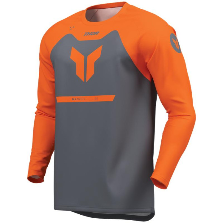Tenue Thor RIDEMODE Menace gris/orange | Oxmoto