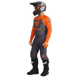 Tenue Thor RIDEMODE Menace gris/orange | Oxmoto