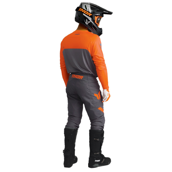 Tenue Thor RIDEMODE Menace gris/orange | Oxmoto