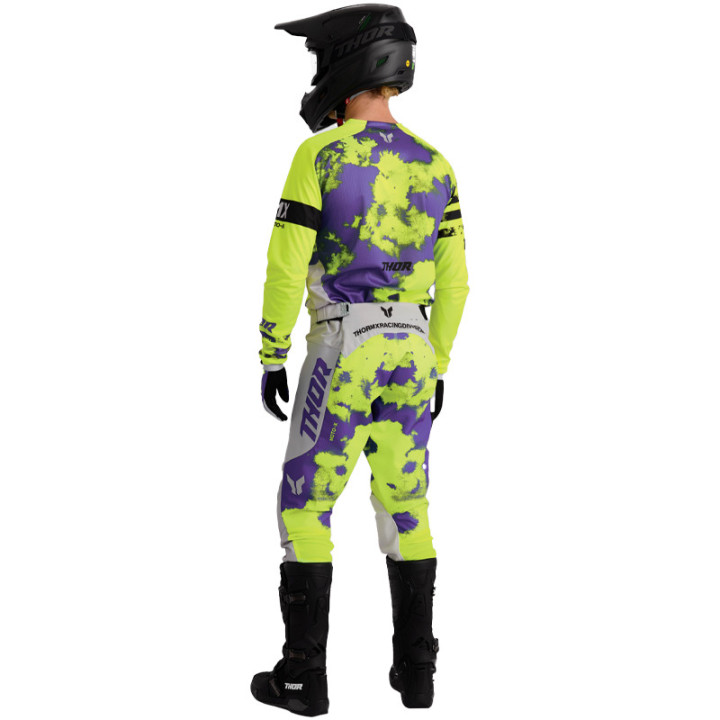 Tenue Thor LAUNCHMODE Bleach violet/jaune | Oxmoto