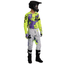 Tenue Thor LAUNCHMODE Bleach violet/jaune | Oxmoto