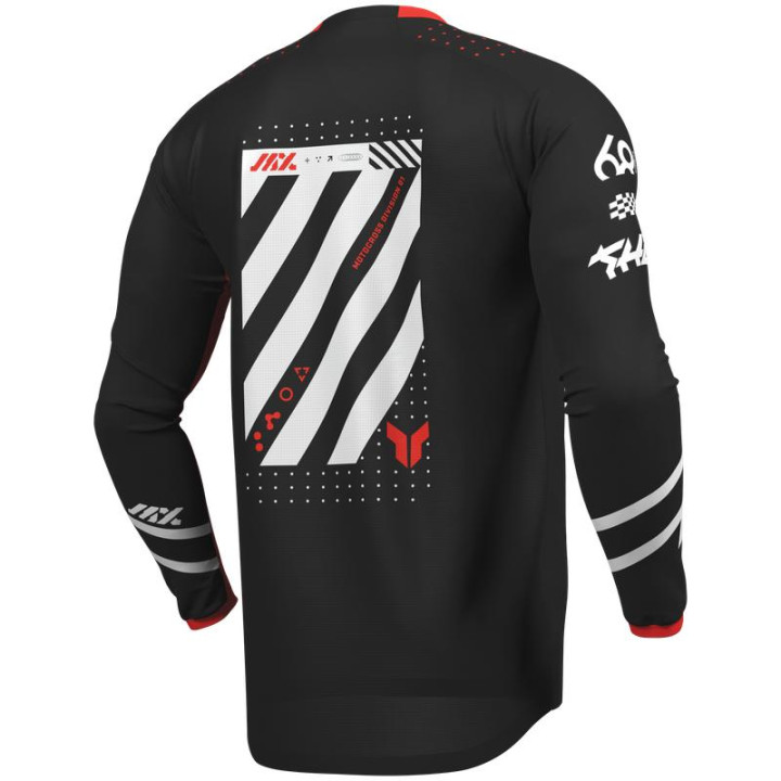 Tenue Thor LAUNCHMODE Futura noir/rouge | Oxmoto