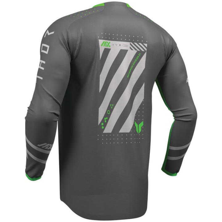 Tenue Thor LAUNCHMODE Futura gris/vert | Oxmoto