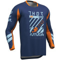 Tenue Thor LAUNCHMODE Futura navy/orange | Oxmoto