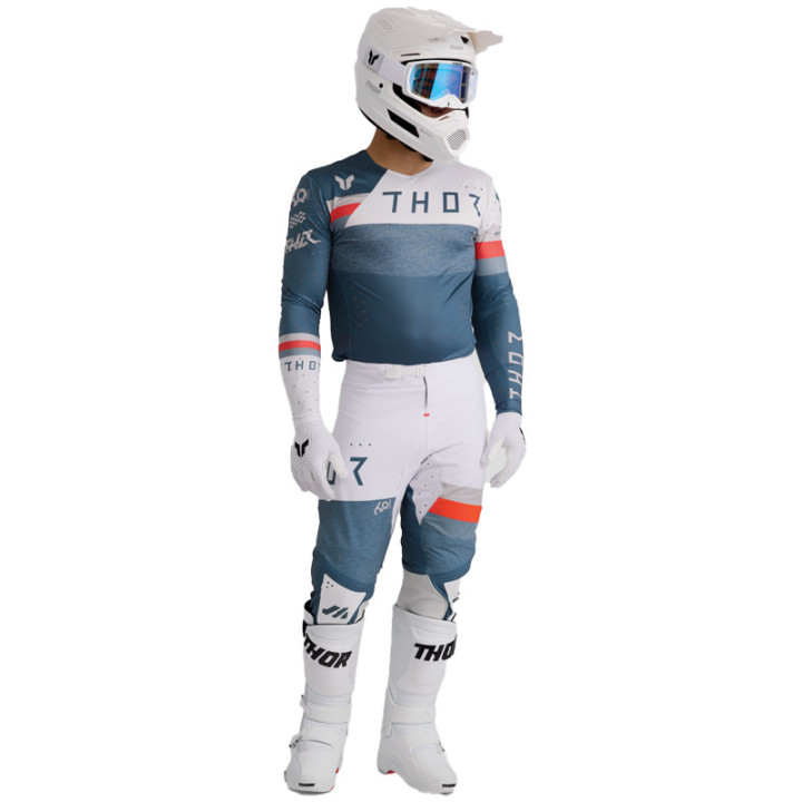 Tenue Thor SPORTMODE League bleu/blanc | Oxmoto