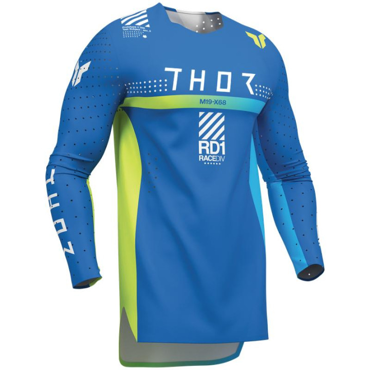 Tenue Thor SPORTMODE Synth bleu/vert | Oxmoto