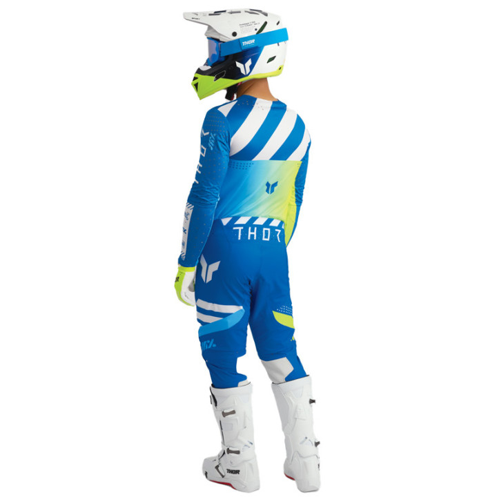 Tenue Thor SPORTMODE Synth bleu/vert | Oxmoto