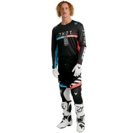 Tenue Thor SPORTMODE Synth noir/bleu | Oxmoto